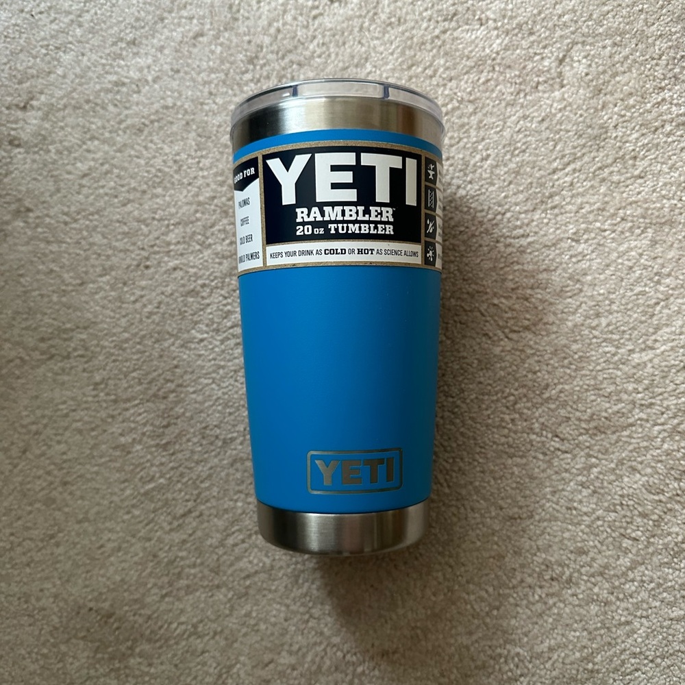 YETI 20 oz Rambler (Tahoe Blue)